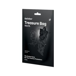 Satisfyer Treasure Bag XL - diszkrét tároló táska - nagy (fekete)