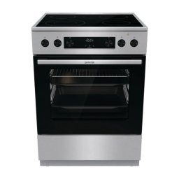 Gorenje GECS6C70XPA inox-fekete, szabdonálló, kerámialapos, főzőzóna:4, sütőtér:71L, tűzhely