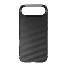 Szilikon telefonvédő (ütésállóság, légpárnás sarok, karbon minta) FEKETE Apple iPhone 17 Air