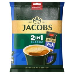 JACOBS Instant kávé stick, 10x12,4 g, JACOBS "2in1"