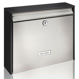 BURG WACHTER Oxford 6877 utcai postaláda (fekete-inox)
