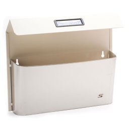 SILMEC 41?515.9001 szórólaptartó / reklámanyag tartó (fehér-inox)