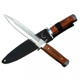 Katonai vadászkés/tőr tokkal 28 cm