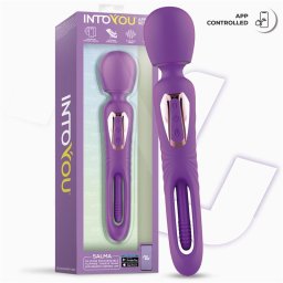 IntoYou - Salma okos masszírozó és vibrátor, mozgó szárrésszel (lila) (APP-os)