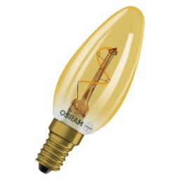 Vintage 1906 Classic B Spiral Filament 1.8W 822 Gold E14