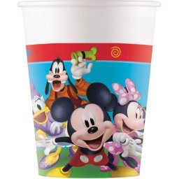 Mickey egér Rock the House papír pohár 8 db-os 200 ml FSC