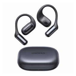 UGREEN FITBUDS WS213 bluetooth fülhallgató SZTEREO (v6.0, TWS, zajszűrő, fülre akasztható, IPX5 + töltőtok) FEKETE