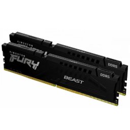 64GB DDR5 memória 5600MHz 2x32GB Kingston FURY Beast Black PN: KF556C36BBEK2-64