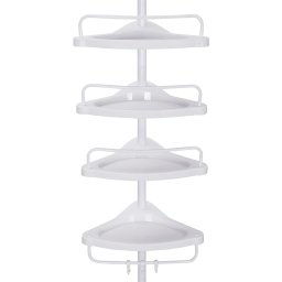 BLAKO teleszkópos fürdőszobai polc, fehér