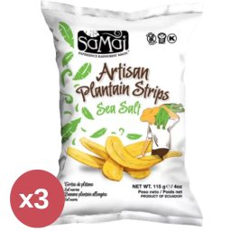 Samai Plantain tengeri sós csíkok TRIO 3X115 g
