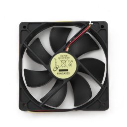 Rendszerhűtő ventilátor 12cm 2000rpm fekete Gembird (FANCASE3)