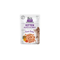 Brit Care Cat Kitten. Fillets in Gravy with Tender Turkey 85 g