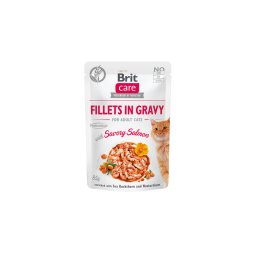 Brit Care Cat Fillets in Gravy with Savory Salmon 85 g