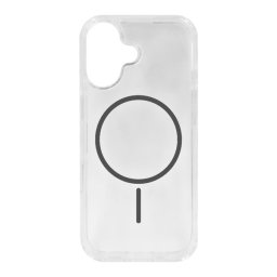 Szilikon telefonvédő (ultravékony, műanyag hátlap, MagSafe, légpárnás sarok) SÖTÉTSZÜRKE Apple iPhone 17