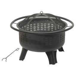 Tűzrakóhely szikrafogóval grillráccsal MERAPI
