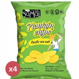 Samai Plantain chips tengeri sós 4X142 g
