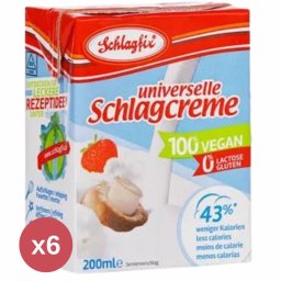 Schlagfix vegán habkrém 15% (gluténmentes) 6X200 ml