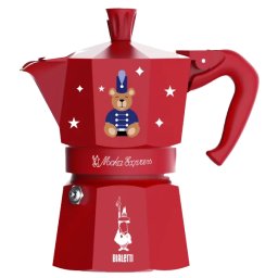 Bialetti Kávéfőző 3 személyes Moka Express macis piros 5315