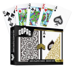 Copag Elite 1546 Bridge Regular Face dupla plasztik kártya (fekete-arany)
