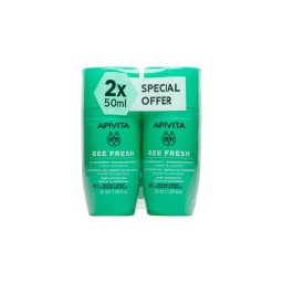 APIVITA Bee Fresh golyós dezodor DUO PACK (50ml+50ml)
