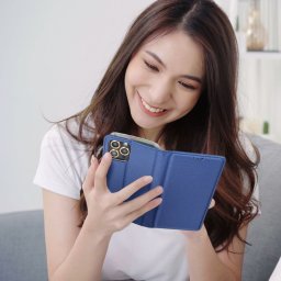 SMART CASE könyvtok Samsung Galaxy S25 FE - tengerészkék