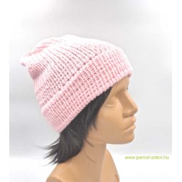 Puncs kötött sapka széles passzéval