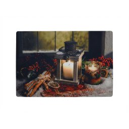 Karácsonyi lábtörlő RUSTIC WELCOME 38x58 cm - több változatban Változat: Gyertya