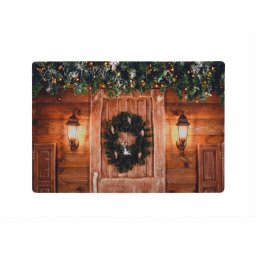 Karácsonyi lábtörlő RUSTIC WELCOME 38x58 cm - több változatban Változat: Koszorú