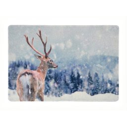 Karácsonyi lábtörlő WILD IN WHITE 38x58 cm - több változatban Változat: Szarvas