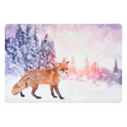 Karácsonyi lábtörlő WILD IN WHITE 38x58 cm - több változatban Változat: Róka