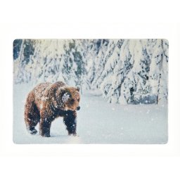 Karácsonyi lábtörlő WILD IN WHITE 38x58 cm - több változatban Változat: Medve