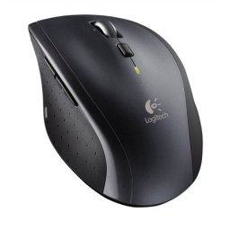 Egér, vezeték nélküli, lézeres, normál méret, USB, LOGITECH "M705 Marathon", fekete