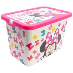 Disney Minnie Edgy Bows műanyag tároló doboz - 7 L