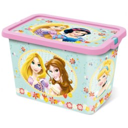 Disney Hercegnők Tea Party műanyag tároló doboz - 7 L