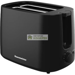 HAUSMEISTER HM6562B 2 SZELETES KENYÉRPIRÍTÓ 750W FEKETE