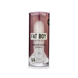 Perfect Fit - Fat Boy Checker Box - péniszköpeny (15 cm, fehér)