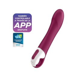 Satisfyer Big Heat - akkus, melegítő G-pont vibrátor (piros)