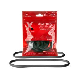 Perfect Fit Slim Wrap 12 - vékony péniszgyűrű - fekete (30 cm)