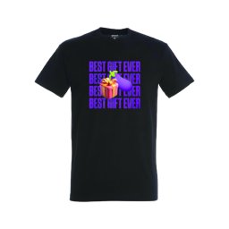 Best Gift Ever - férfi pamut póló (fekete)
