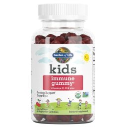 Garden of Life Gyerek erősítő Gumivitamin + C-, D-vitaminnal és Cinkkel, Meggy íz, 60 db
