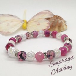 Sárkányvér achát-aura kvarc