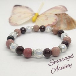 Rodonit- gránát- aura kvarc