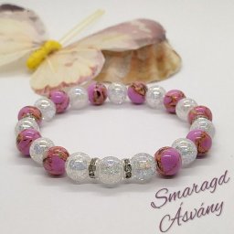 Préselt kagyló-aura kvarc