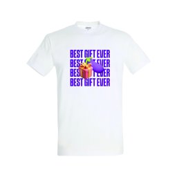 Best Gift Ever - férfi pamut póló (fehér)