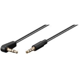 PremiumCord kábel Jack 3,5 mm - 3,5 mm-es csatlakozó 90° M/M 1,5m