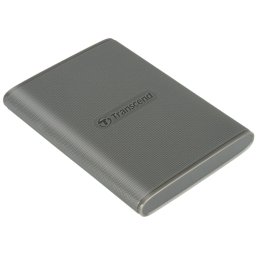 Transcend ESD360C 1TB, USB 20Gbps Type C, külső SSD (3D NAND flash), kompakt méret, szürke