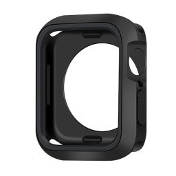 Szilikon keret (ütésálló) FEKETE Apple Watch Series SE 40mm, Watch Series 6 40mm, Watch Series 5 40mm