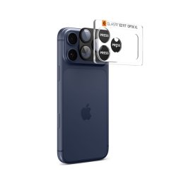 SPIGEN OPTIK PRO XL kameravédő üveg (9H, tokbarát) FEKETE Apple iPhone 17 Pro Max