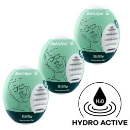 Satisfyer Egg Riffle - tojás maszturbátor szett férfiaknak (3 db)