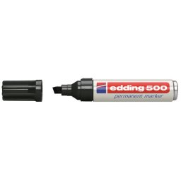 EDDING Alkoholos marker, 2-7 mm, vágott, EDDING "500", fekete